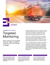 Image of Escalent's Commercial Vehicle Targeted Monitoring fact sheet cover page