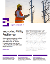 Cogent Syndicated 2023 Improving Utility Resilience Fact Sheet
